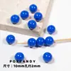 Cuentas Redondas de Colores Accesorios para Joyería DIY Cuentas Sueltas Hechas a Mano Arcoíris Color Completo Crema 10mm Accesorios para Pulseras Collares Cuentas