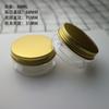 68 dentes 60ML embalagem de pó de milho doce frasco de creme pote de máscara embalagem cosmética frasco de plástico transparente redondo