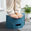 Taburete Plegable Tipo Tarjeta, Cesta Multifuncional Portátil para Acampar y Pescar al Aire Libre, Taburete de Plástico Portátil Plegable