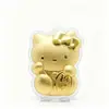 Pingente de gato da sorte em ouro puro 999 para celulares, bolsas, chaveiros, brindes promocionais de lojas e presentes