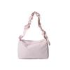 Comercio Exterior Personalizado Moderno Estilo Coreano de un Hombro Plisado con Cordón Bolsa de Lona Estilo Fresco Artístico Portátil Cruzado Casual para Mujer