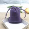 Fabricante de Bolsa de Terciopelo Negra Multitalla Bolsa de Tela Pequeña Bolsa de Embalaje Bolsa de Tela con Cordón para Joyería Bolsa de Almacenamiento