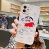 Crayon Shin New para iPhone 14 Funda de Teléfono Dibujos Animados Apple 12/13Promax Funda Protectora xr Agujero Fino