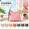 Bolso de Mujer 2025 Otoño Nuevo Patrón Geométrico Bolso de Hombro Moda para Viajar Bolso de Hombro Único Bolso con Cremallera de PU Personalizado