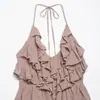 Colar decorativo marca Z moda camada de tule mais vendido AliExpress gola halter feminina transfronteiriço europeu e americano vestido foto ZA