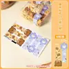 Caja de Galletas Frasco Empaque Caja de Regalo Bolsa Crujiente de Copo de Nieve Galletas para Hornear Dulces Comida Vaca Caramelo Rodante Sello Adhesivo Vacío