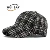 Gorra de Béisbol Retro de Tweed a Cuadros para Mujer con Hilo Dorado Tejido Pico de Pato Estilo Celebridad de Internet Sombrero Otoño Invierno Sombrero de Sol Moderno