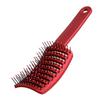 Pente Curvo Grande Pente com Dentes Vermelho Popular Artefato Topete Alto Formato Curvo Artefato Fofo Pente de Massagem de Prancha Grande