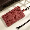 Colgante de collar de etiqueta de incienso de la fortuna de cien caracteres con patrón de nubes, Adorno colgante para coche de etiqueta de incienso de estilo antiguo, Venta al por mayor de fábrica