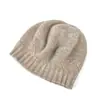 Nuevo gorro de lana merino tejido para otoño e invierno, color liso, sombrero de pintor versátil, diseño de una sola pieza, sombrero para mujer