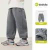 Dududu Home Calças Infantis Inverno Mais Veludo Calças Longas de Menino 2026 Novo Estilo Roupas de Inverno Calças Casuais de Bebê Calças de Moletom Quentes