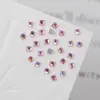Acessórios para unha conhaque rosa mini formato especial diamante plano tamanho pequeno borboleta gota d'água olho de cavalo pilha de diamante acessórios para unha atacado
