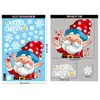 Natal Novo Desenho Animado Floco de Neve Rena de Natal Decoração de Janela de Quarto Decoração de Festa Adesivo Eletrostático de Vidro de Natal