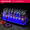 Cesta de vinho quadrada luminosa Balde de gelo de lingote de LED Balde de champanhe de acrílico Suporte de cerveja KTV de bar espessado Balde de vinho estrangeiro