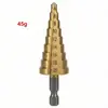 Broca Escalonada Titanio Hexagonal Recta 3-12/4-12/4-20/4-32mm Broca Pagoda Juego de Accesorios para Herramienta de Taladro
