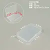 Caja Rectangular de Plástico Transparente de PP Caja de Empaque para Maquillaje Polvera Caja para Baterías de Hilo dental tamaño pequeño Caja de Empaque para Productos Pequeños