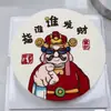 Decoración de pastel del Dios de la Riqueza del Libro Rojo Pequeño se refiere a quién hace decoración de pastel acrílica del Dios de la Riqueza golpea rico pegamento suave