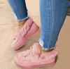 Zapatos Mao Mao para mujer, tipo mocasín, otoño e invierno 2020, nuevos, cálidos, forrados de felpa, estilo coreano, planos, antideslizantes, de algodón