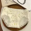 Ropa interior cómoda y confortable para estudiante, de cintura media, grado a antibacteriano, grado a algodón para bebé, entrepierna de algodón, calzones transpirables para mujer