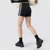 2026 Shorts Esportivos Femininos Verão Novo Listrado Pilates Esporte Fitness Treinamento Comprimento Três Quartos Calças de Yoga Femininas