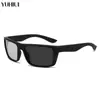 Gafas de Sol Polarizadas Cuadradas de Alta Definición, Gafas de Montura Cuadrada, Gafas Anti-Reflejo para Conducir y Pescar, Gafas Cuadradas Grandes Anti-UV para Hombres y Mujeres