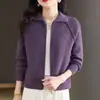 Nova Coleção Primavera, Outono e Inverno 2026: Cardigã de malha estiloso e versátil, casacos da moda e blusas de tricô versáteis para mulheres