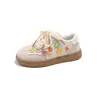 Tênis Infantil Novo Estilo Primavera e Outono Forrest Gump, Tênis Branco para Meninas, Solado Macio, Antiderrapante, Casual e Versátil