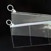 Embalagem Transparente de PVC para Pequenos Acessórios do Fabricante, Bolsa Organizadora de Três Compartimentos para Miçangas, Embalagem de Brinquedos, Saco com Zíper Fosco