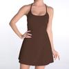 Conjunto de Ropa de Yoga, Chaleco con Almohadillas Integradas en el Pecho, Vestido de Fitness, Falda de Yoga que Absorbe la Humedad