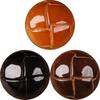 Botones de Cuero Genuino Brillantes Esmaltados para Abrigos Suéteres de Otoño e Invierno Tejidos a Mano Negro Marrón Claro Marrón Oscuro Elegantes