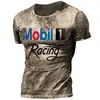 Verano 2023 nuevo venta directa de fábrica transfronteriza impresión digital 3D para hombre logo de coche camiseta de secado rápido para motocicleta de carreras