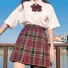 Falda Uniforme Plisada JK de Hawthorn Universidad Cintura Alta Conjunto Completo Falda a Cuadros Uniforme Escolar a Cuadros Ropa Japonesa Falda