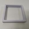 Caja de suspensión de joyería con película elástica transparente de 110 x 110, caja de película plástica de almacenamiento a prueba de polvo con insignia de joyería