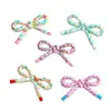 Laços Coloridos de Bolinhas Acessórios DIY Grampos de Cabelo Feitos à Mão Acessórios de Cabeça Capas para Celular Adesivos para Copo de Água Materiais para Sapatos de Brinquedo