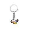 Chaveiro de Avião de Desenho Animado de Borracha Macia PVC Pingente de Bolsa Pequeno Presente Chaveiro Acessórios de Joias DIY Mercadorias de Ponto Transfronteiriças