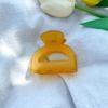 Presilha de Tubarão Semicírculo Fosca de Celebridade da Internet, Presilha de Cabelo Simples Vazada para a Parte de Trás da Cabeça, Presilha de Cabelo de Tamanho Médio para Meninas, Presilha de Cabelo Fresca e Doce