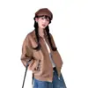 Chaqueta Corta de Cuadros Única y Elegante Inspirada en Chanel para Mujer, Otoño e Invierno, Petite, Holgada, Relajada, Sensación de Alta Gama, Top Chaqueta