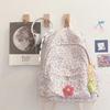 Mochila Escolar para Estudiantes de Secundaria, Estudiantes de Secundaria Inferior, Chicas de Preparatoria, Mochila Coreana, Mochila Estilo Ins, Estampado Floral, Versátil Estilo Ins