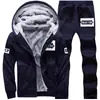 Otoño e invierno para mediana edad y ancianos chaqueta cárdigan con cremallera de lana de cordero para hombre con terciopelo extra gruesa pantalones casuales para hombre sudadera para hombre conjunto de dos piezas