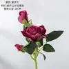 Fabricante de Flores Artificiais Rosa Veludo Flores Falsas Plantas Verdes Atacado Decoração de Casamento Artesanato Estilo Ins Transfronteiriço