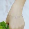 Pulsera de unicornio de plata de ley 925, diseño de nicho colorido Aurora, joyería linda y creativa para niña, Piedra Lunar