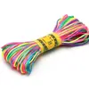 20 m/Lazo 2.5mm 1.5mm Lazo Chino Línea de Color 5 Líneas 7 Líneas Venta al por Mayor Pulsera de Chanclas Tejidas