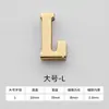 Us4A Perforado 26 Letras Inglesas Accesorios de Ferretería Hecho a Mano DIY Cuero Metal Ferretería Hebilla Hebilla Decorativa para Bolso