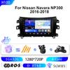 Adecuado para modelos Nissan Navara Np300 de 2016-2018, Navegación Android de Pantalla Grande, Dispositivo Todo en Uno Carplay para Coche, Alta Definición