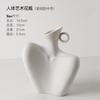 Cerámica de Jingdezhen Figura de Arte Popular Transfronteriza Florero Clavícula Hecho a Medida Decoración de Arreglos Florales para Sala de Estar Adornos Personalización