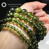 Mar da China Oriental Pulseira de meteorito checo pulseira de meteorito de vidro verde pulseira de pedra original reparação espiritual homens e mulheres decoração pulseira de joias