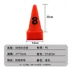 Balde com logo personalizado equipamento de treino de basquete futebol cone de obstáculo 23cm antiderrapante cone de sorvete balde de cone