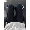 Pantalones con Patrón de Escamas de Dragón Retro Americano para Hombre Verano Delgados Transpirables Rayados Deportivos corte limpio Rectos Casuales