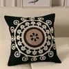 Fronterizo Nórdico Moderno Simple Geométrico Bordado de Lana Bordado en Lienzo Sala de Estar Sofá Funda de Almohada Funda de Almohada