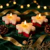 Velas Perfumadas de Natal, Caixas de Presente em Formato de Floco de Neve de Inverno, Ornamentos de Fragrância Atmosférica Criativos de Moda Feitos à Mão de Alta Qualidade Venda por Atacado